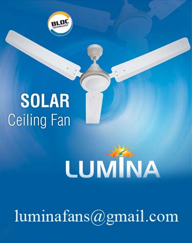 12v Brushless Dc Solar Ceiling Fan